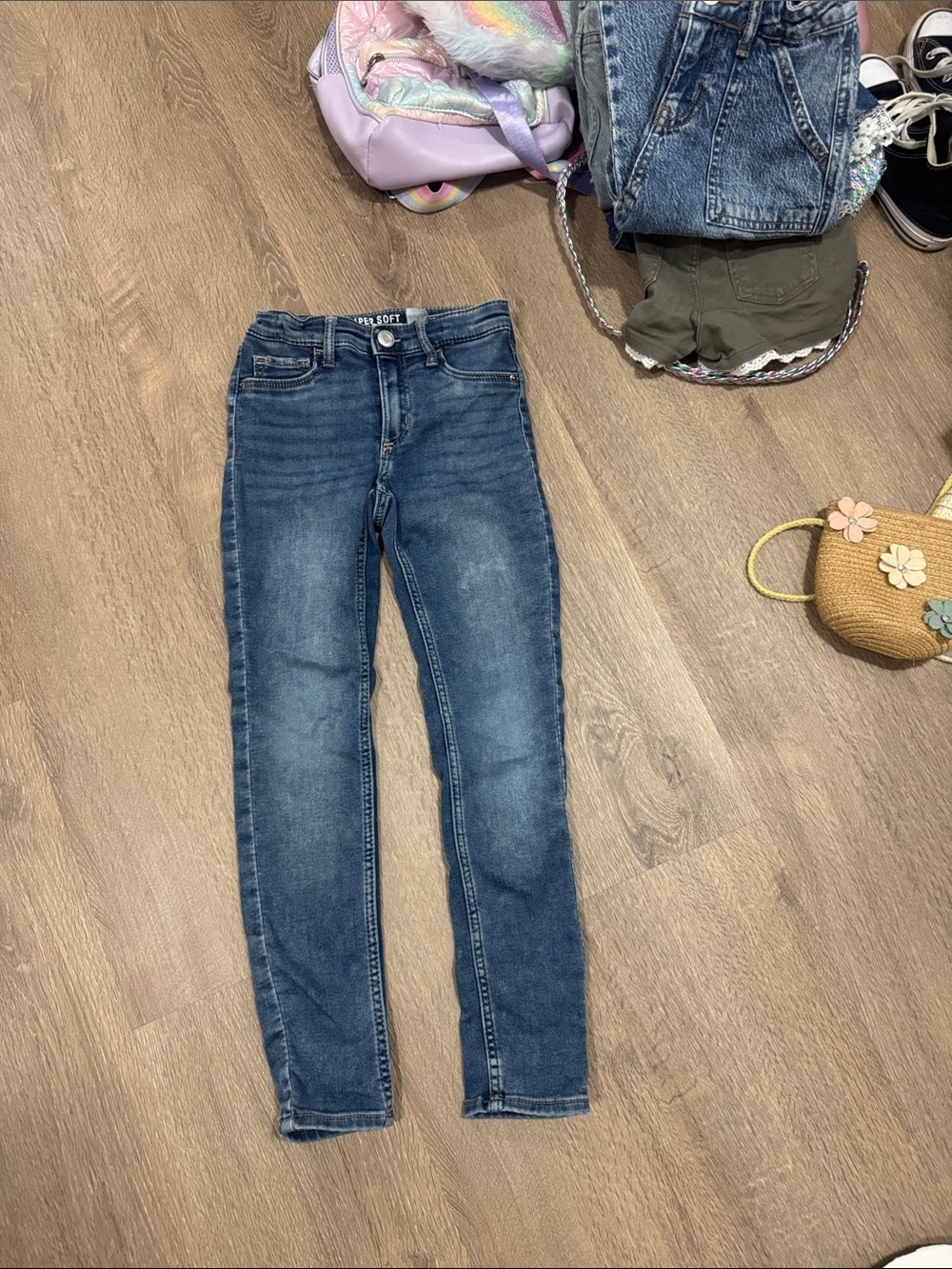 Girls' Dark Blue Skinny Jeans